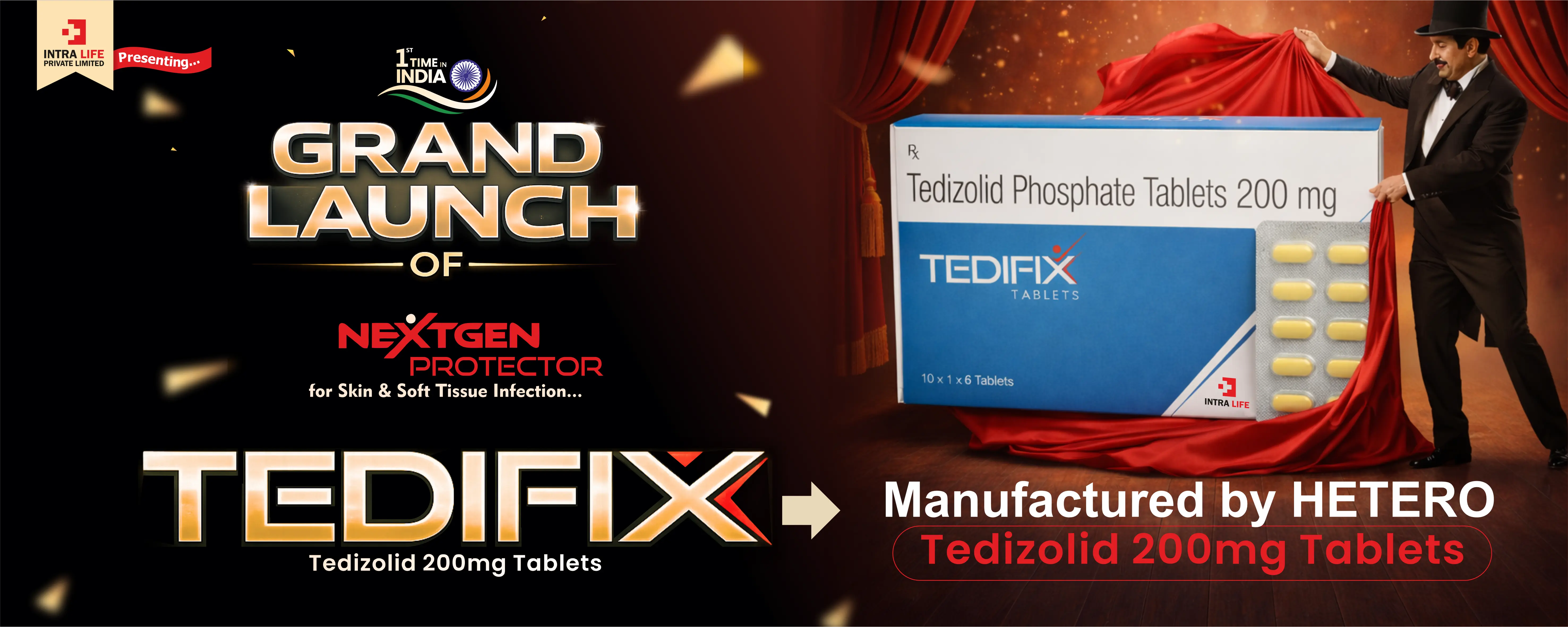Official Intra Life Tedifix launch campaign artwork